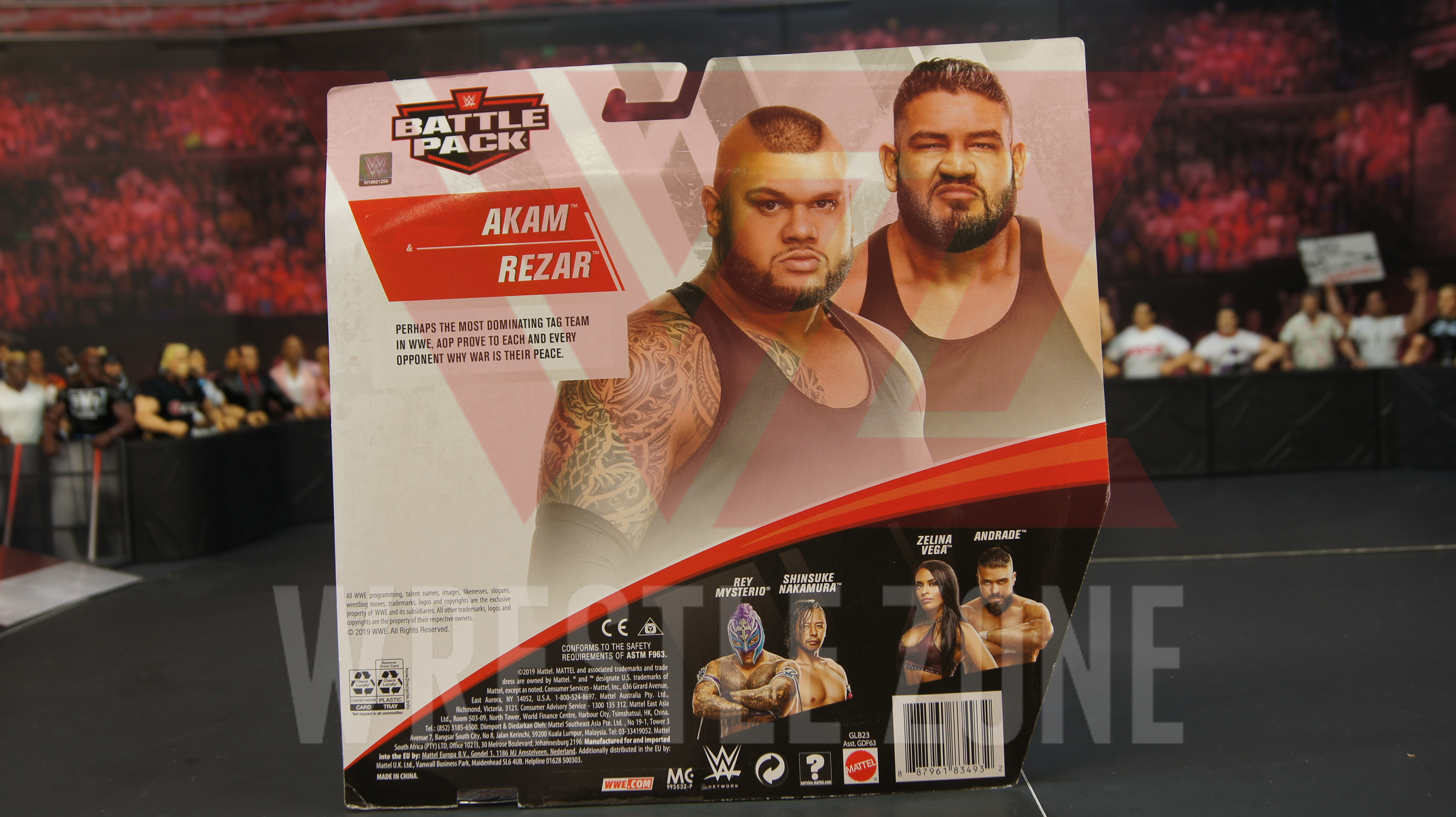 Mattel GLB23 WWE Wrestling AOP Rezar & Akam Battle Pack Action Figuren 